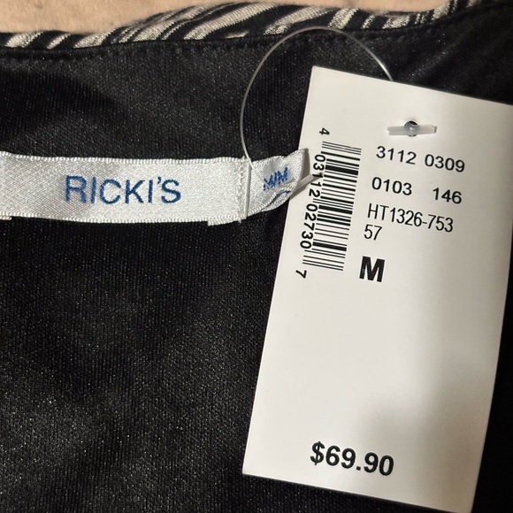 Ricki's Black and White High Low Dress size medium - Picture 12 of 15